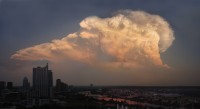 downtown austin storm cloud