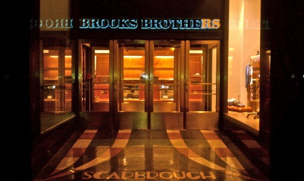 brooks brothers window entry way downtown austin - 2