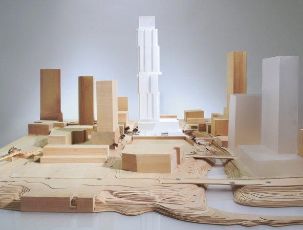 Architectural model by Rhode Partnes